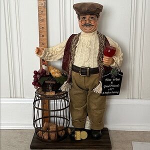 Karen Didion Originals Wine Connoisseur Figurine Cork Barrel 2016